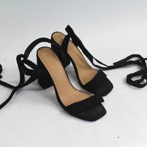 Women's Asos Black Strap Heels Size 7